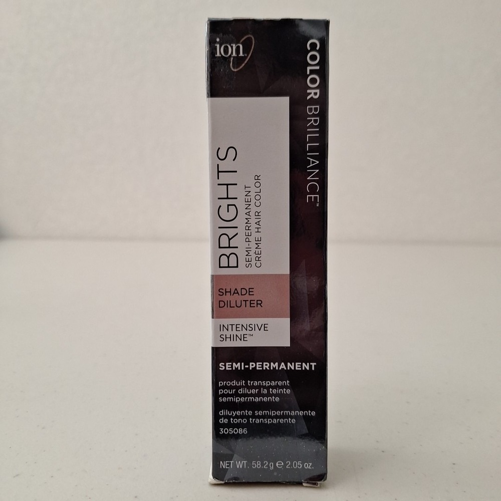 Ion Brights Semi Permanent Creme Hair Color SHADE DELUTER Intensive Shine NEW